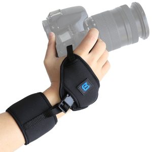 PULUZ Soft Neoprene Hand Grip Wrist Strap with 1 / 4 inch Screw Plastic Plate for SLR / DSLR Cameras