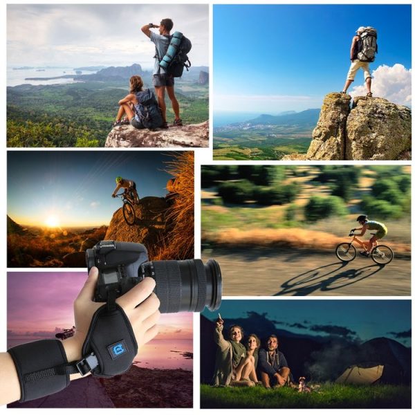 PULUZ Soft Neoprene Hand Grip Wrist Strap with 1 / 4 inch Screw Plastic Plate for SLR / DSLR Cameras - Image 10