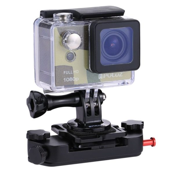 PULUZ Capture Camera Clip Aluminum Alloy Quick Release Clip with Plate (Red) - Image 7