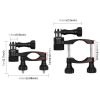 PULUZ 360 Degree Rotation Bike Aluminum Handlebar Adapter Mount with Screw for GoPro, Insta360, DJI and Other Action Cameras (Black) - Image 4