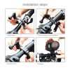 PULUZ 360 Degree Rotation Bike Aluminum Handlebar Adapter Mount with Screw for GoPro, Insta360, DJI and Other Action Cameras (Black) - Image 7