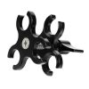 PULUZ Triple Ball Clamp Open Hole Diving Camera Bracket CNC Aluminum Spring Flashlight Clamp for Diving Underwater Photography System (Black)