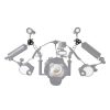 PULUZ Triple Ball Clamp Open Hole Diving Camera Bracket CNC Aluminum Spring Flashlight Clamp for Diving Underwater Photography System (Black) - Image 5