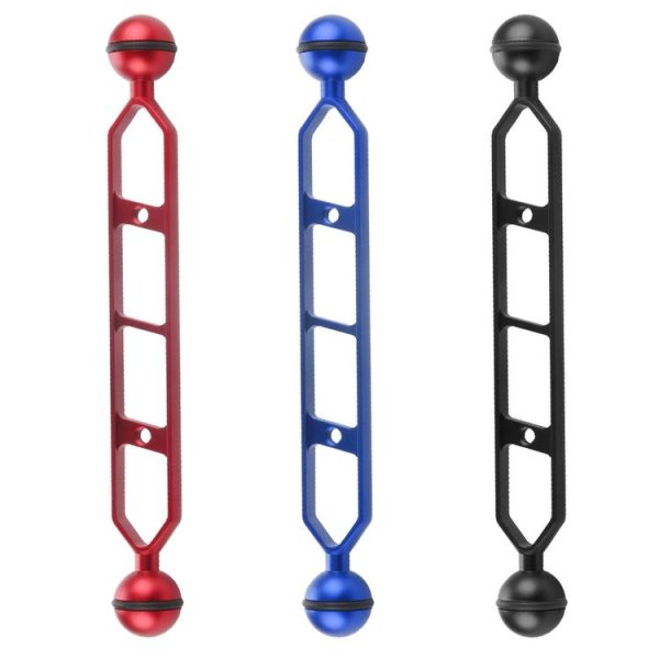 PULUZ 9.0 inch 22.8cm Aluminum Alloy Dual Balls Arm, Ball Diameter: 25mm (Black) - Image 6