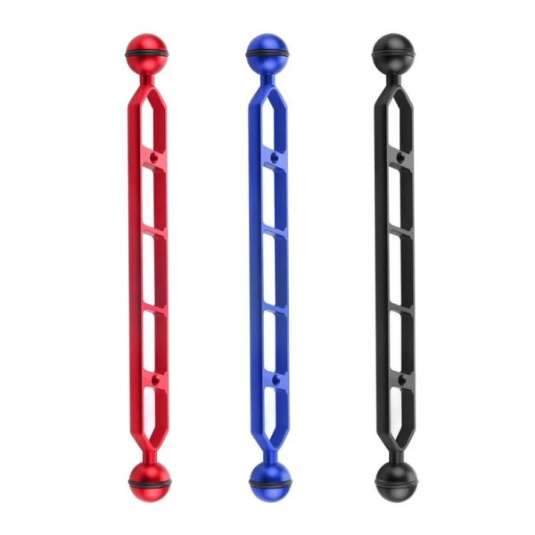 PULUZ 11.0 inch 27.9cm Aluminum Alloy Dual Balls Arm, Ball Diameter: 25mm (Black) - Image 5