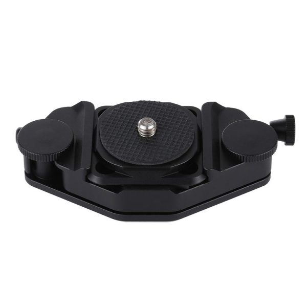 PULUZ Capture Camera Clip CNC Aluminum Alloy Quick Release Clip with Plate (Black) - Image 2