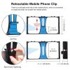 PULUZ Vlogging Live Broadcast Smartphone Video Rig Filmmaking Recording Handle Stabilizer Bracket for iPhone, Galaxy, Huawei, Xiaomi, HTC, LG, Google, and Other Smartphones (Blue) - Image 3