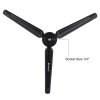 PULUZ Pocket Mini Metal Desktop Tripod Mount with 1 / 4 inch to 3 / 8 inch Thread Adapter Screw for DSLR & Digital Cameras, Adjustable Height: 4.5-15cm, Max Load: 20kg (Black) - Image 3