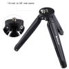 PULUZ Pocket Mini Metal Desktop Tripod Mount with 1 / 4 inch to 3 / 8 inch Thread Adapter Screw for DSLR & Digital Cameras, Adjustable Height: 4.5-15cm, Max Load: 20kg (Black) - Image 6
