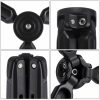 PULUZ Pocket Mini Metal Desktop Tripod Mount with 1 / 4 inch to 3 / 8 inch Thread Adapter Screw for DSLR & Digital Cameras, Adjustable Height: 4.5-15cm, Max Load: 20kg (Black) - Image 8