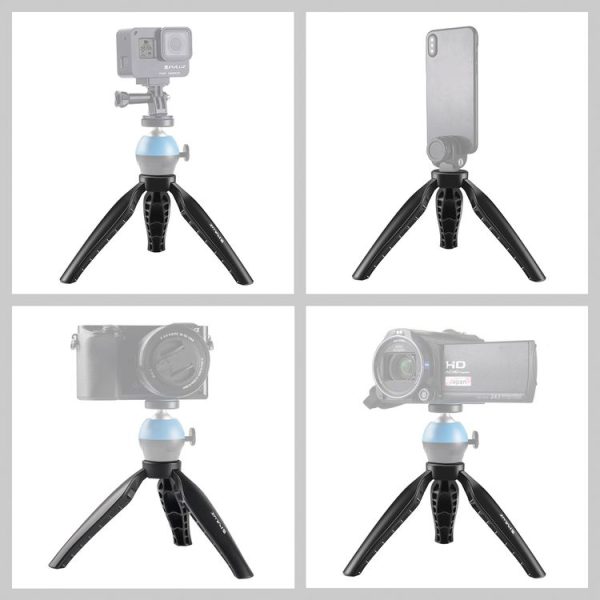 PULUZ Simple Mini ABS Desktop Tripod Mount with 1 / 4 inch Screw for DSLR & Digital Cameras, Working Height: 9cm (Black) - Image 4