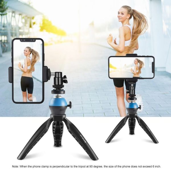 PULUZ Simple Mini ABS Desktop Tripod Mount with 1 / 4 inch Screw for DSLR & Digital Cameras, Working Height: 9cm (Black) - Image 5