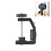 PULUZ Heavy Duty C Clamp Camera Clamp Mount with 1 / 4 inch Screw for GoPro, Insta360, DJI and Other Action Cameras (Black)