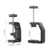 PULUZ Heavy Duty C Clamp Camera Clamp Mount with 1 / 4 inch Screw for GoPro, Insta360, DJI and Other Action Cameras (Black) - Image 3