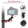 PULUZ Multi-function Magic Arm Ball Mount Clamp Crab Pliers Clip (Red) - Image 5