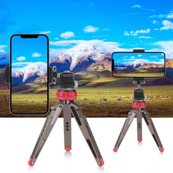 PULUZ Cold Shoe Aluminum Alloy Tripod Ball Head Adapter (Black) - Image 7