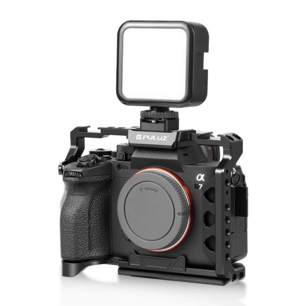 PULUZ Expand Cold Shoe Mount Adapter Microphone Flash Light Aluminum Alloy Holder Bracket (Black) - Image 6