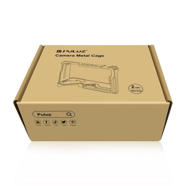 Nikon ZFC PULUZ Wood Handle Metal Camera Cage Stabilizer Rig (Black) - Image 8