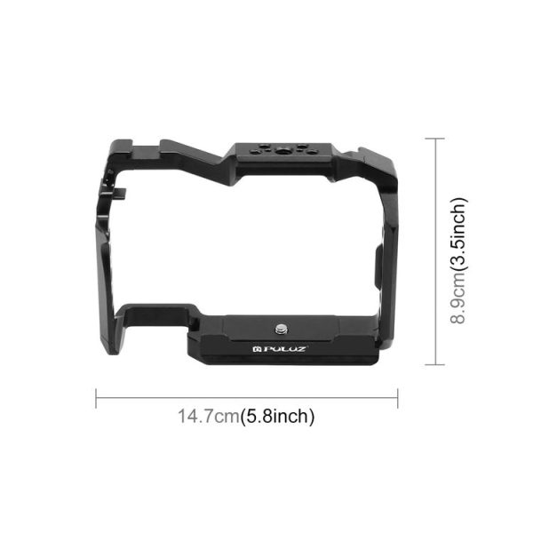 Panasonic Lumix DC-S5 II / DC-S5 IIX PULUZ Metal Camera Cage Stabilizer (Black) - Image 2