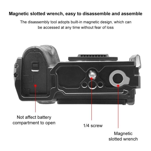 Panasonic Lumix DC-S5 II / DC-S5 IIX PULUZ Metal Camera Cage Stabilizer (Black) - Image 4