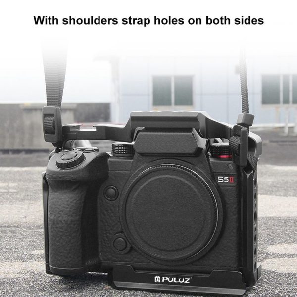 Panasonic Lumix DC-S5 II / DC-S5 IIX PULUZ Metal Camera Cage Stabilizer (Black) - Image 5