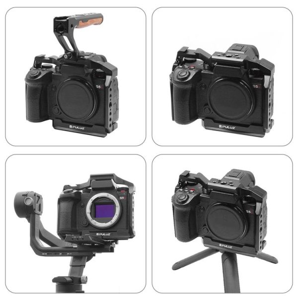 Panasonic Lumix DC-S5 II / DC-S5 IIX PULUZ Metal Camera Cage Stabilizer (Black) - Image 6