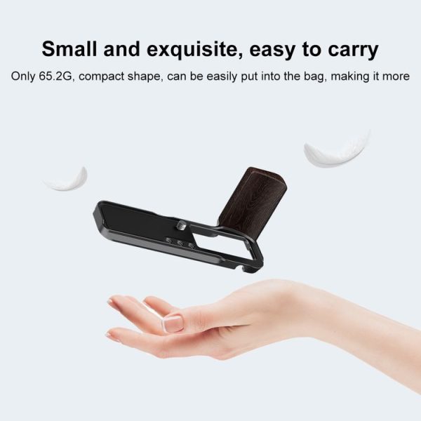 Fujifilm X100VI PULUZ 1 / 4 inch Vertical Shoot Quick Release L Plate Bracket Base Holder (Black) - Image 8