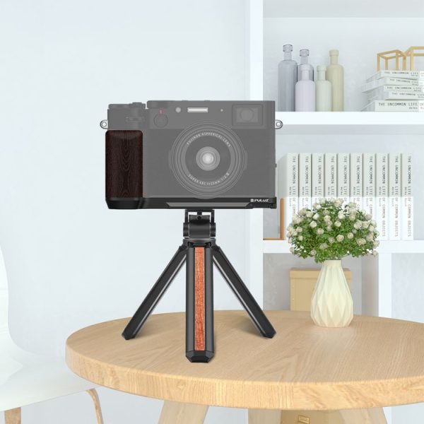 Fujifilm X100VI PULUZ 1 / 4 inch Vertical Shoot Quick Release L Plate Bracket Base Holder (Black) - Image 9