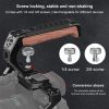 PULUZ Arri Metal Wooden Top Handle with Cold Shoe Mount for Mirrorless Camera Cage Stabilizer (Black) - Image 6