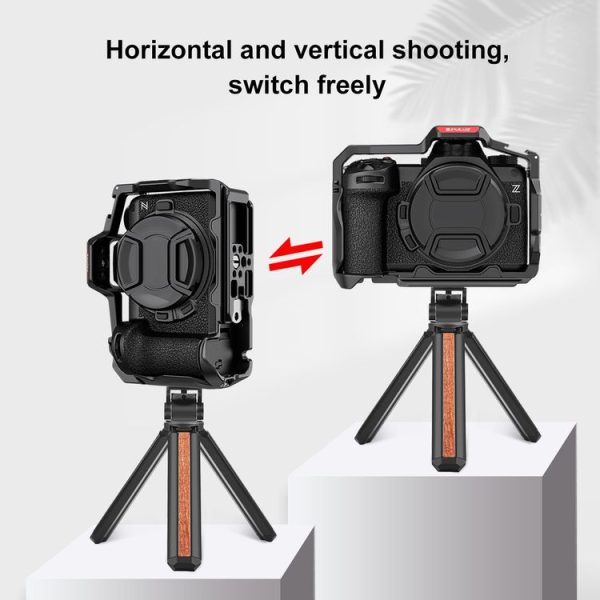 Nikon Z6III / Z6II PULUZ Metal Camera Cage Stabilizer Rig (Black) - Image 7