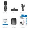 PULUZ Wireless Lavalier Noise Reduction Reverb Microphones for iPhone / iPad, 8-Pin Receiver and Dual Microphones (Black) - Image 10