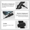 PULUZ Wireless Lavalier Noise Reduction Reverb Microphones for iPhone / iPad, 8-Pin Receiver and Dual Microphones (Black) - Image 3