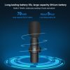 PULUZ Wireless Lavalier Noise Reduction Reverb Microphones for iPhone / iPad, 8-Pin Receiver and Dual Microphones (Black) - Image 7