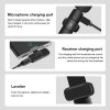 PULUZ Wireless Lavalier Noise Reduction Reverb Microphones for Type-C Phone, Type-C Receiver and Dual Microphones (Black) - Image 3