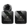 PULUZ 1 TX + 1 RX Wireless Lavalier Microphone (Black) - Image 2