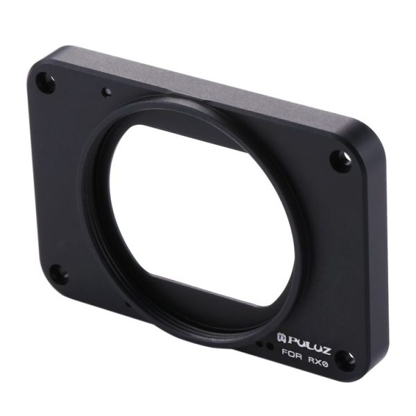 PULUZ Aluminum Alloy Front Panel + 37mm UV Filter Lens + Lens Sunshade for Sony RX0 / RX0 II, with Screws and Screwdrivers (Black) - Image 4