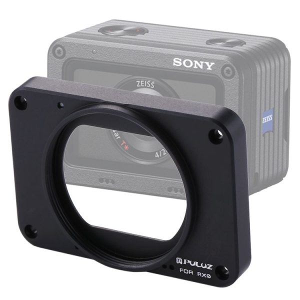 PULUZ Aluminum Alloy Front Panel + 37mm UV Filter Lens + Lens Sunshade for Sony RX0 / RX0 II, with Screws and Screwdrivers (Black) - Image 8