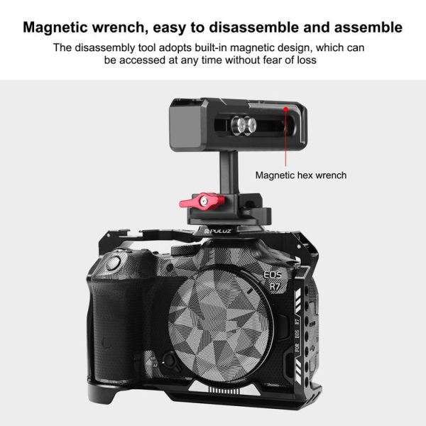 PULUZ Camera Top Handle Hand Grip for Camera Cage (Black) - Image 5