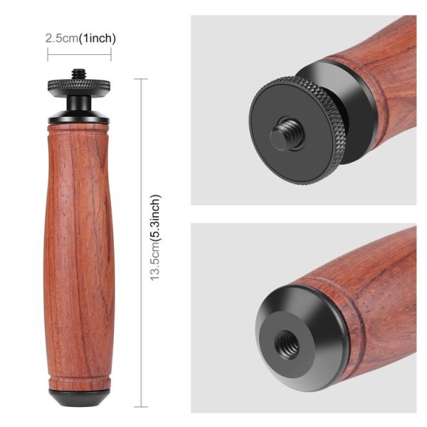 PULUZ Wooden Handle Camera Grip Stabilizer Handgrip - Image 3