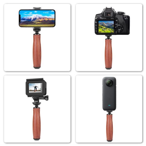 PULUZ Wooden Handle Camera Grip Stabilizer Handgrip - Image 5