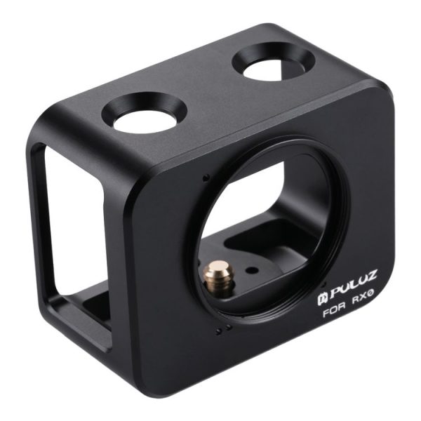 PULUZ for Sony RX0 Aluminum Alloy Protective Cage + 37mm UV Filter Lens + Lens Sunshade with Screws and Screwdrivers (Black) - Image 2