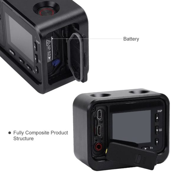 PULUZ for Sony RX0 Aluminum Alloy Protective Cage + 37mm UV Filter Lens + Lens Sunshade with Screws and Screwdrivers (Black) - Image 7
