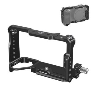 Sony ILCE-A7CM2 / Alpha 7C II / Alpha 7CR PULUZ Metal Camera Cage Stabilizer Rig (Black)