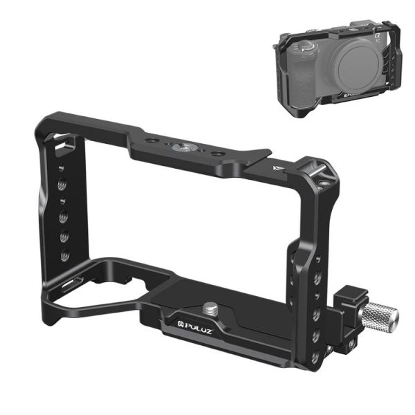 Sony ILCE-A7CM2 / Alpha 7C II / Alpha 7CR PULUZ Metal Camera Cage Stabilizer Rig (Black)