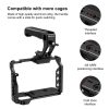PULUZ Double-thread Metal Quick Release Top Handle with Cold Shoe for Camera Cage Stabilizer (Black) - Image 4