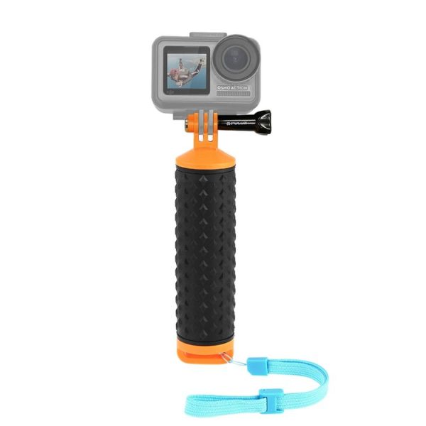 PULUZ Floating Handle Hand Grip Buoyancy Rods with Strap for GoPro HERO10 Black / HERO9 Black / HERO8 Black / HERO7 / 6 / 5 / 5 Session / 4 Session / 4 / 3+ / 3 / 2 / 1, Xiaoyi and Other Action Cameras (Orange) - Image 4