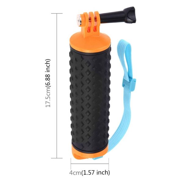 PULUZ Floating Handle Hand Grip Buoyancy Rods with Strap for GoPro HERO10 Black / HERO9 Black / HERO8 Black / HERO7 / 6 / 5 / 5 Session / 4 Session / 4 / 3+ / 3 / 2 / 1, Xiaoyi and Other Action Cameras (Orange) - Image 5