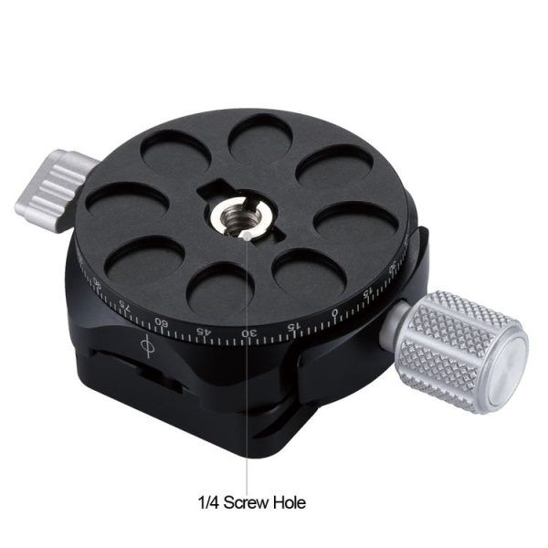 PULUZ Aluminum Alloy Quick Release Plate for Panoramic Head (Grey) - Image 6