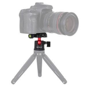 PULUZ 360 Degree Rotation Panoramic Metal Ball Head with Quick Release Plate for DSLR & Digital Cameras (Black)