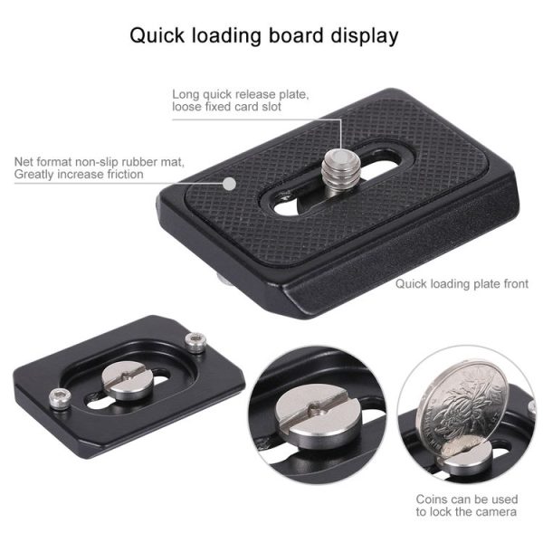 PULUZ 360 Degree Rotation Panoramic Metal Ball Head with Quick Release Plate for DSLR & Digital Cameras (Black) - Image 9